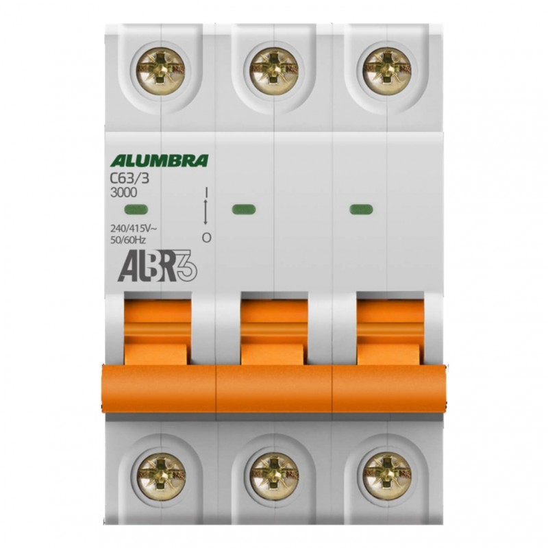 DISJUNTOR 3PX80A CURVA C ALUMBRA - CÓDIGO: 9449