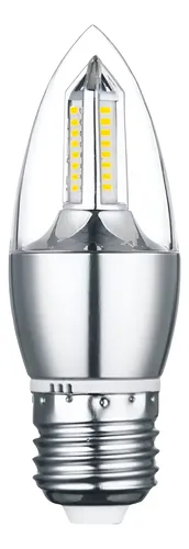 LÂMPADA VELA LED 4W 6500K E27 CRISTAL IMETRO - CÓDIGO: BLVC-4C/I-E27 BF