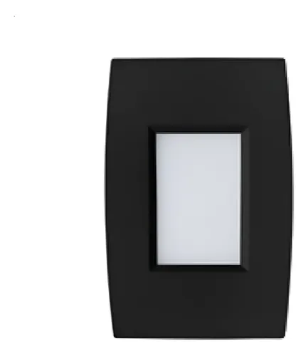 ARANDELA BALIZADOR LED 2W EMBUT 4X2 PT/BQ - CÓDIGO: BLPB-2C-PT/BQ