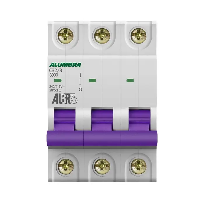 DISJUNTOR 3PX32A CURVA C ALUMBRA - CÓDIGO: 39445