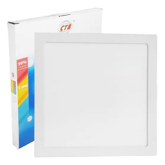 PLAFON PAINEL EMBUT QDR 62,5X62,5 48W 3000K BQ BIV - CÓDIGO: BLPE-N62X62 48W BQ