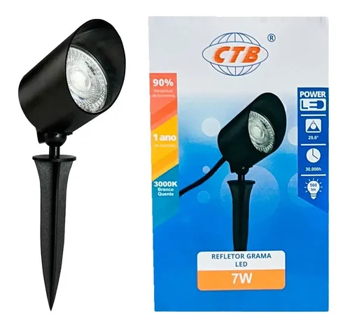 LUMINÁRIA ESPETO JARDIM 7W 3000K IP65 - CÓDIGO: BLGR-7DBQ