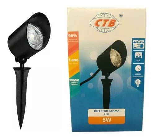 LUMINÁRIA ESPETO JARDIM 5W BQ IP65 - CÓDIGO: BLGR-5DBQ