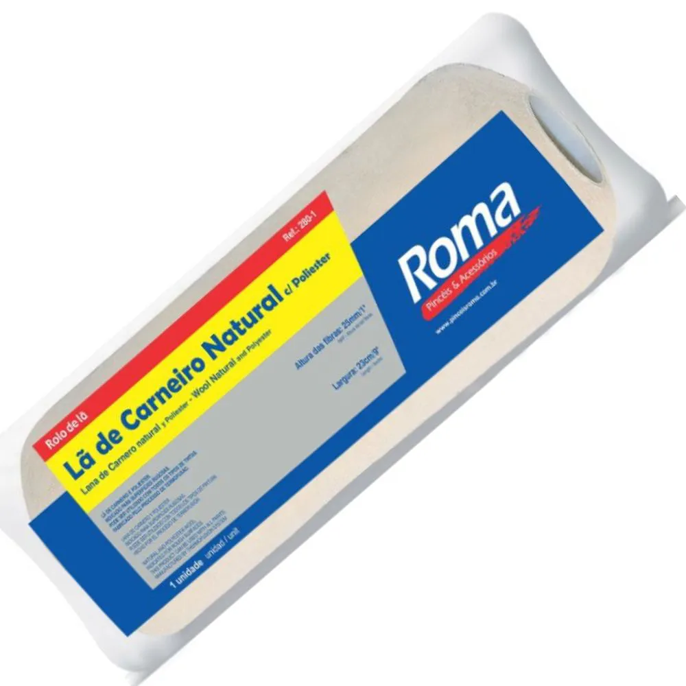 ROLO DE LA DE CARNEIRO 23CM 25MM - CÓDIGO: 280 0