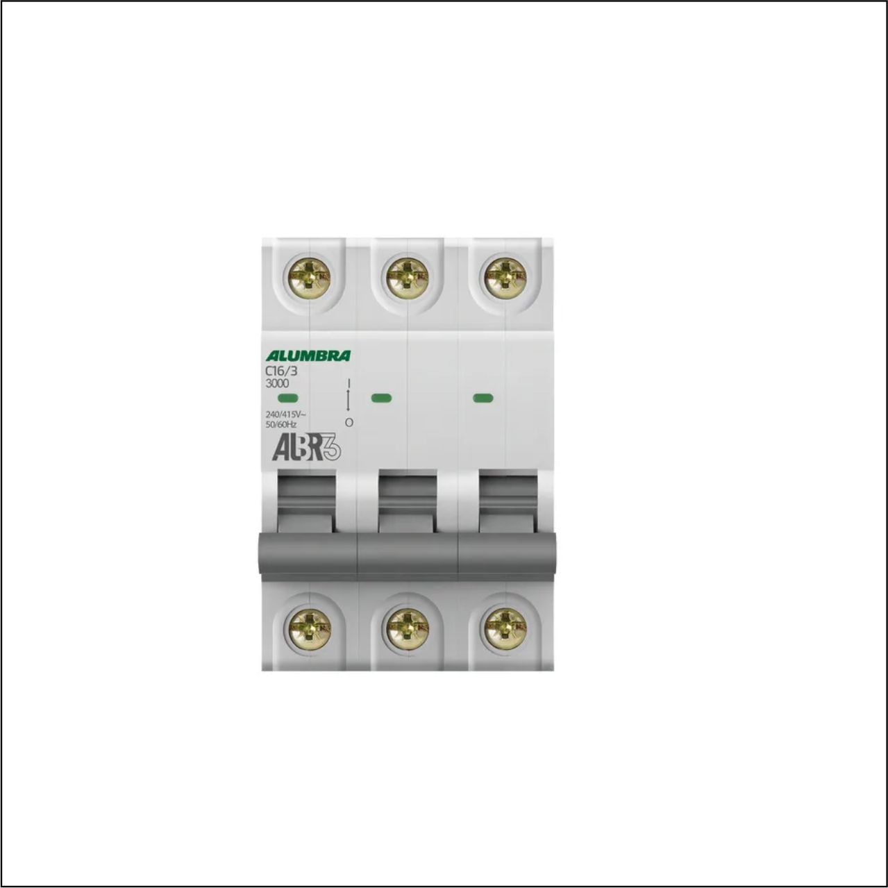 DISJUNTOR 3PX16A CURVA C ALUMBRA - CÓDIGO: 39442