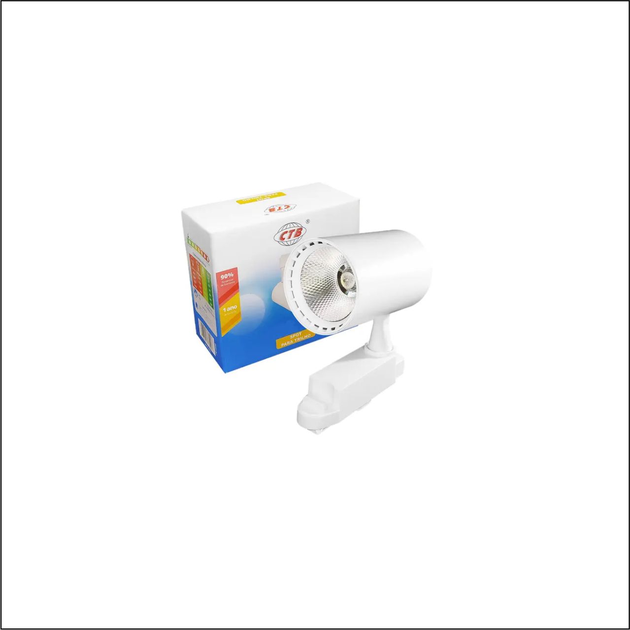 SPOT TRILHO 10W 3000K BQ BRANCO - CÓDIGO: BLST/JA-10W BR/BQ