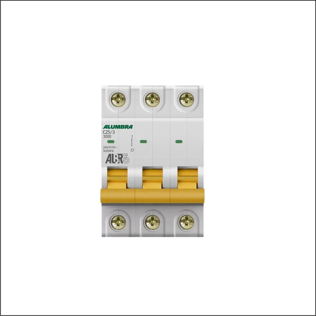 DISJUNTOR 3PX25A CURVA C ALUMBRA - CÓDIGO: 39444