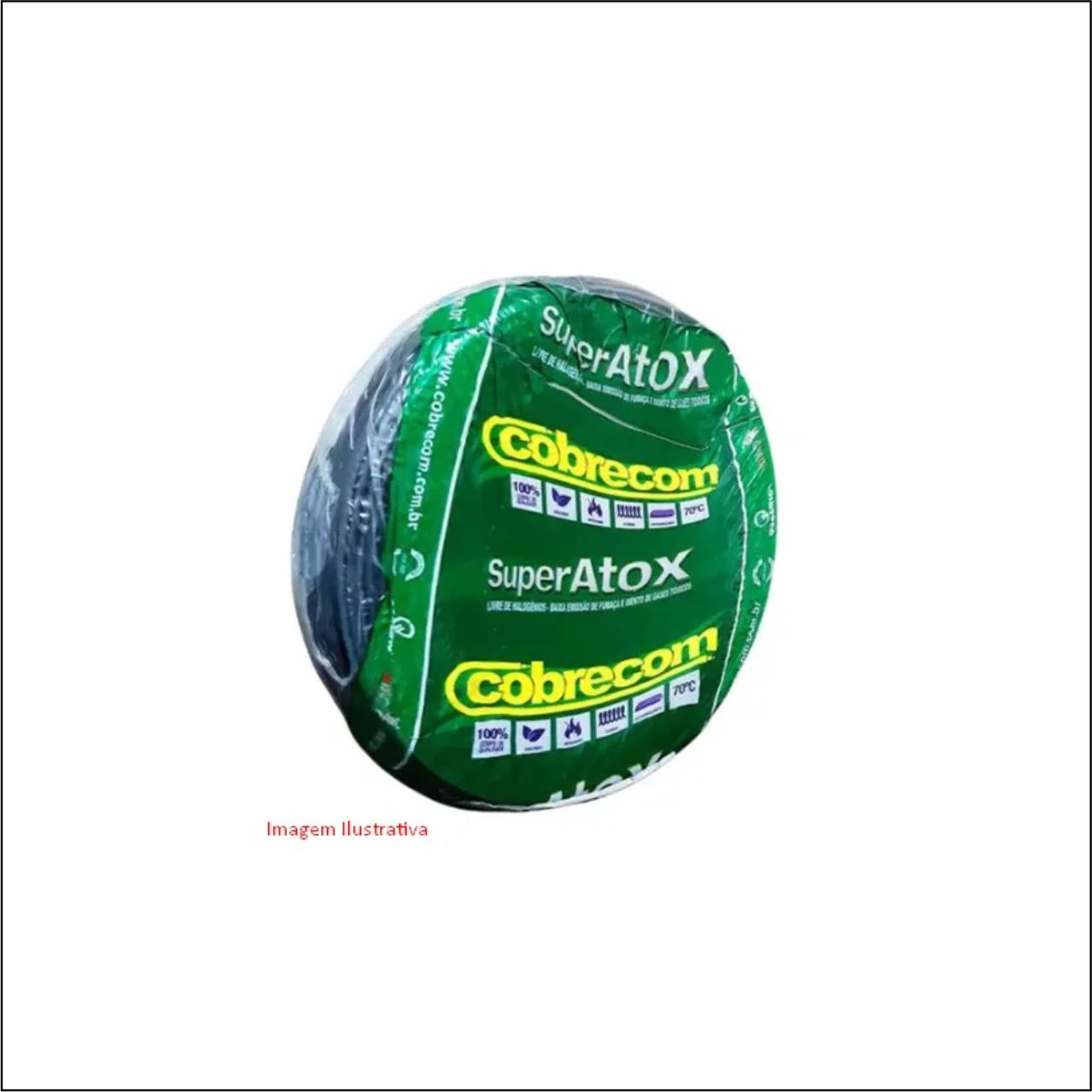 CABO SUPERATOX FLEX 2,5MM 750V PT - CÓDIGO: 1190504401 - VENDIDO POR METRO