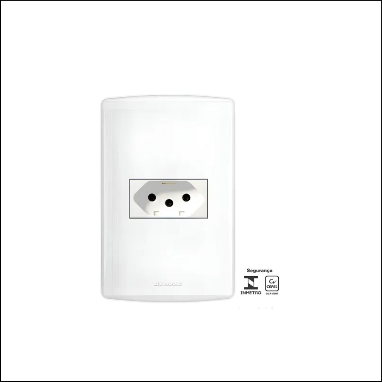 TOMADA PADRAO 2P 20A BRANCA SIENA - CÓDIGO: 6088