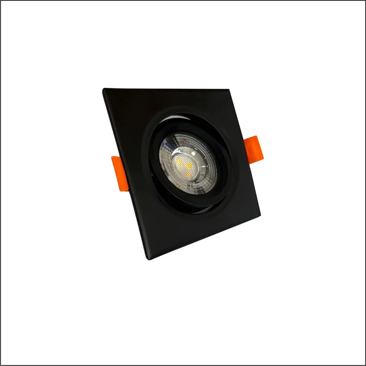 DOWNLIGHT EMB QDR 7W PT/BF 6500K - CÓDIGO: BLDS-7CS PT/BF QD