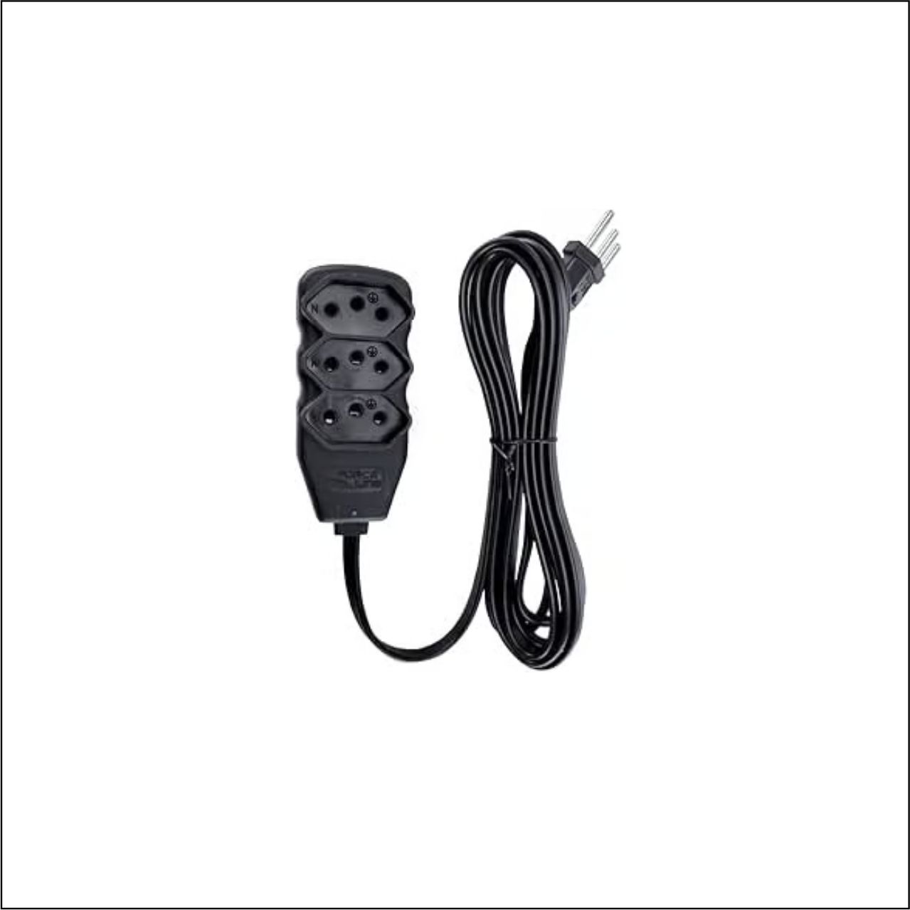 EXTENSAO 2P+T 0,75 10A PT 3MTS - CÓDIGO: 180200253