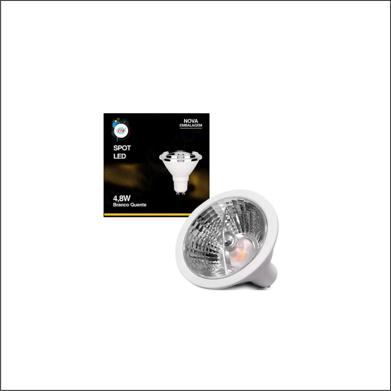 LÂMPADA AR 70 4.8W BCA QUENTE 3000K - CÓDIGO: BLS-4.8W/SB-AR70 BQ