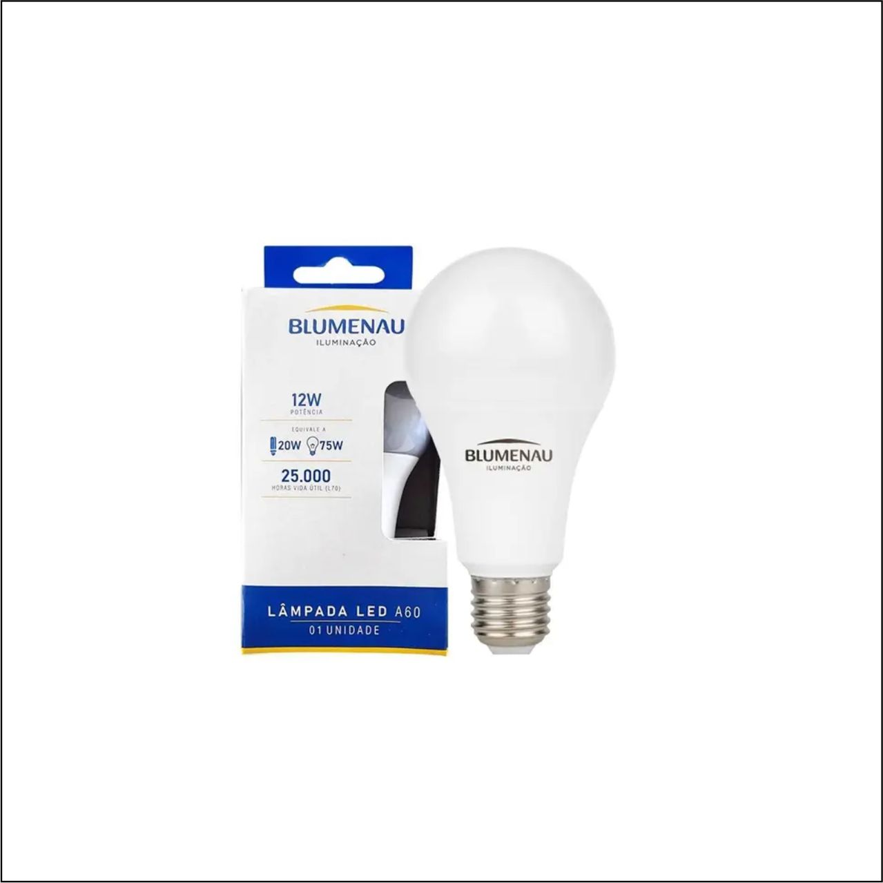 LÂMPADA LED A60 E27 12W 100-240V 6500K BC 1050LM - CÓDIGO: 3127016