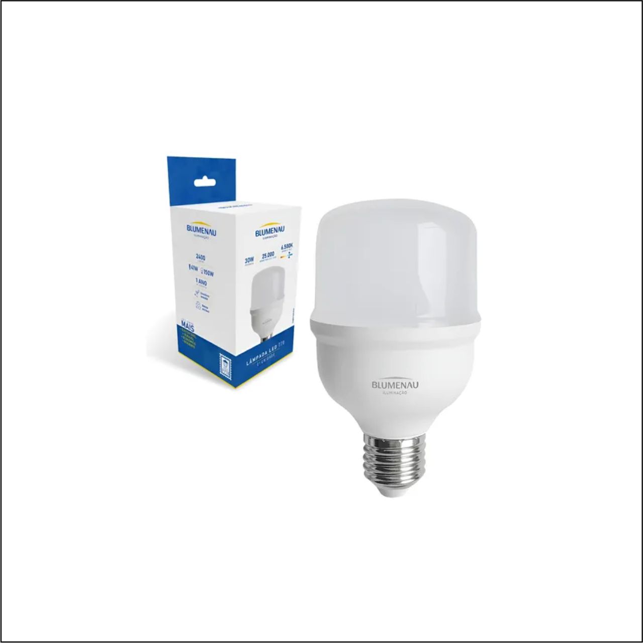 LÂMPADA LED T70 E27 30W 100-240V 3000K BC 2400LM - CÓDIGO: 3307013
