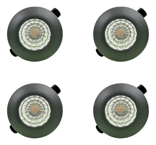 SPOT LED 1W REDONDO PRETO BQ - CÓDIGO: BLS-1MR-PT/BQ RED