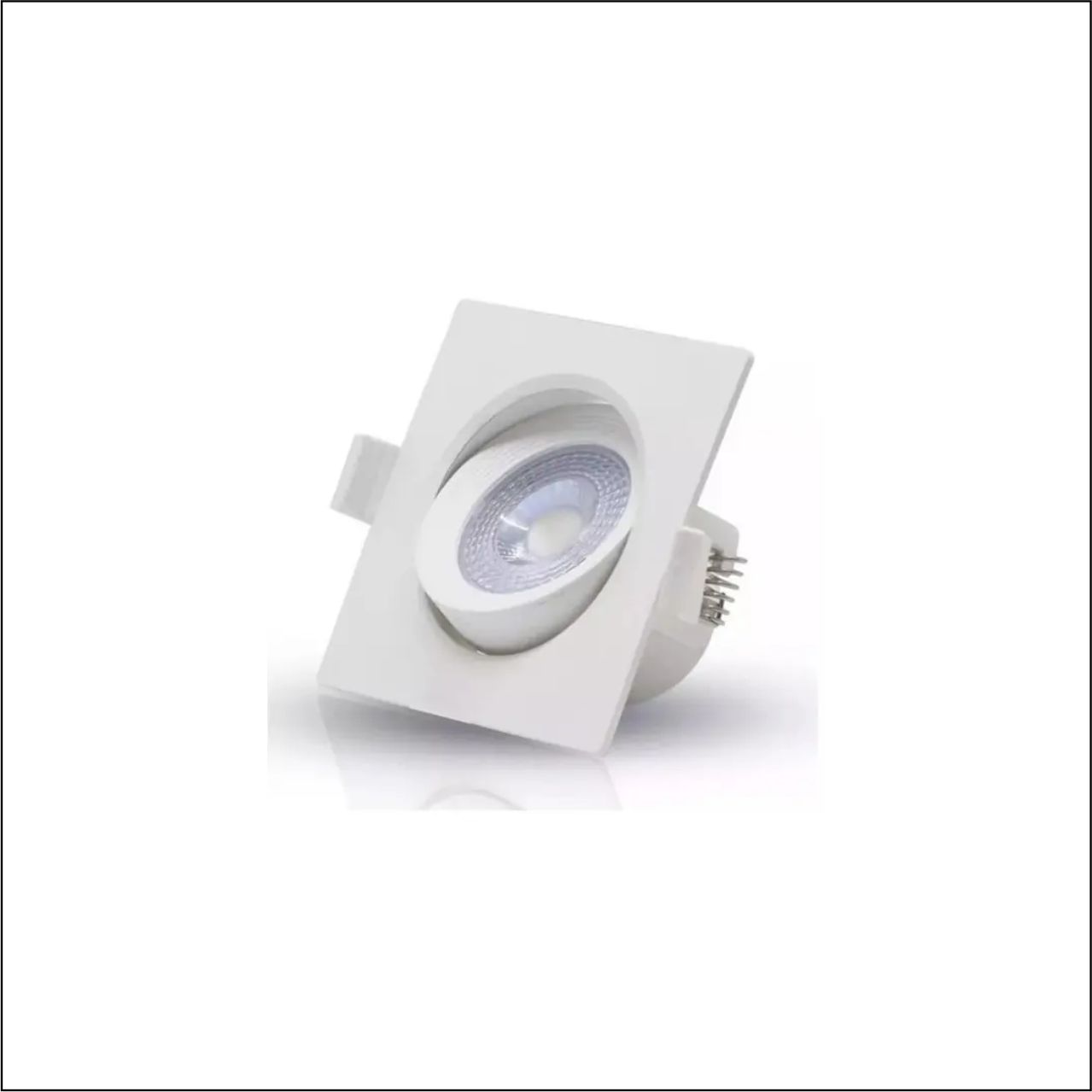 LUMINÁRIA DOWNLIGHT EMB QDR 5W BR/BF 6500K - CÓDIGO: BLDS-5CS BR/BF QD
