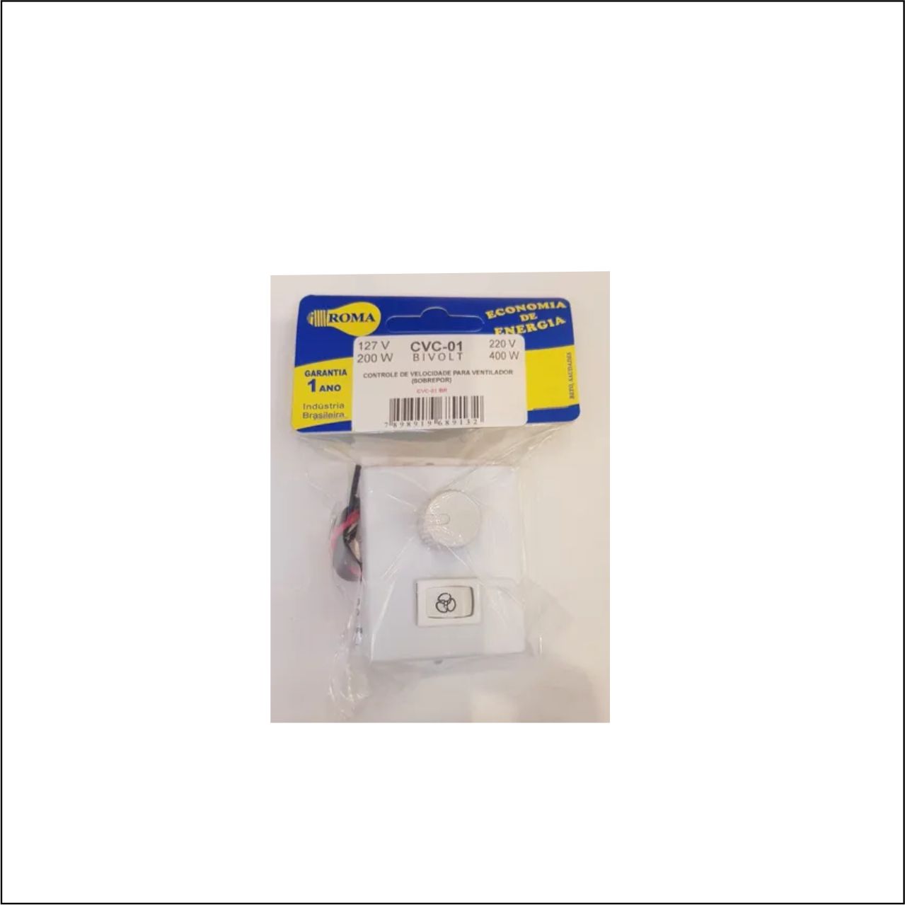 CONTROLE DE VENT C/ 1 INT PAR BR BIV - CÓDIGO: CV-01 BR