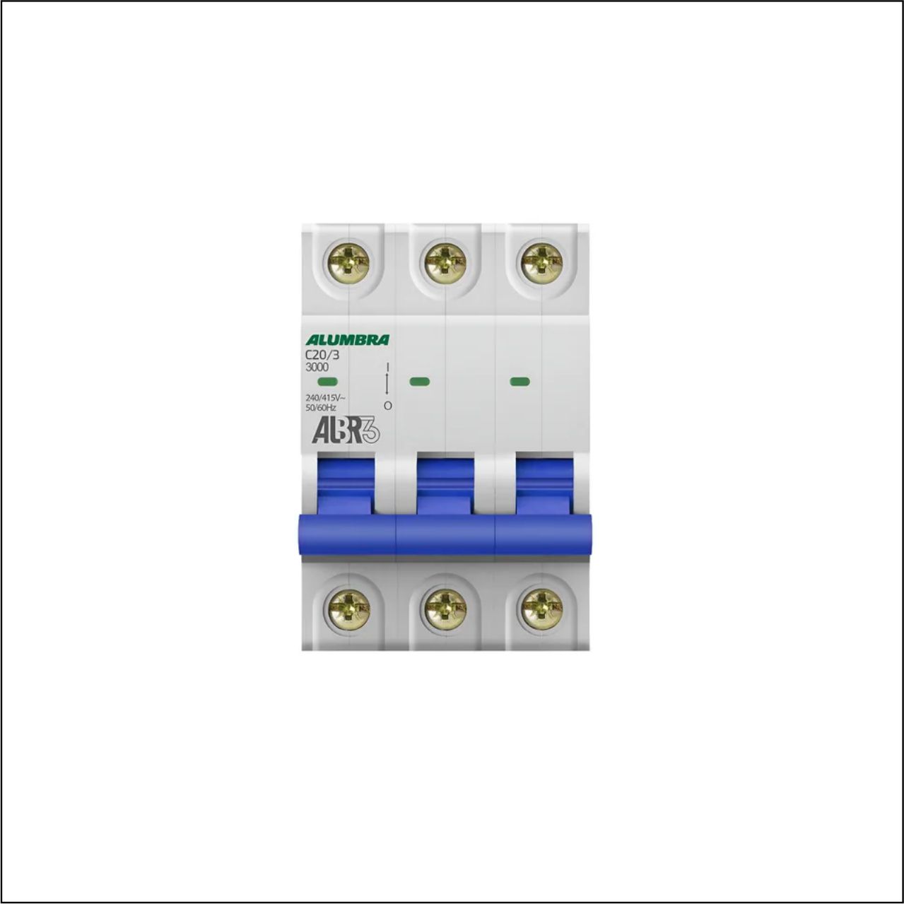 DISJUNTOR 3PX20A CURVA C ALUMBRA - CÓDIGO: 39443