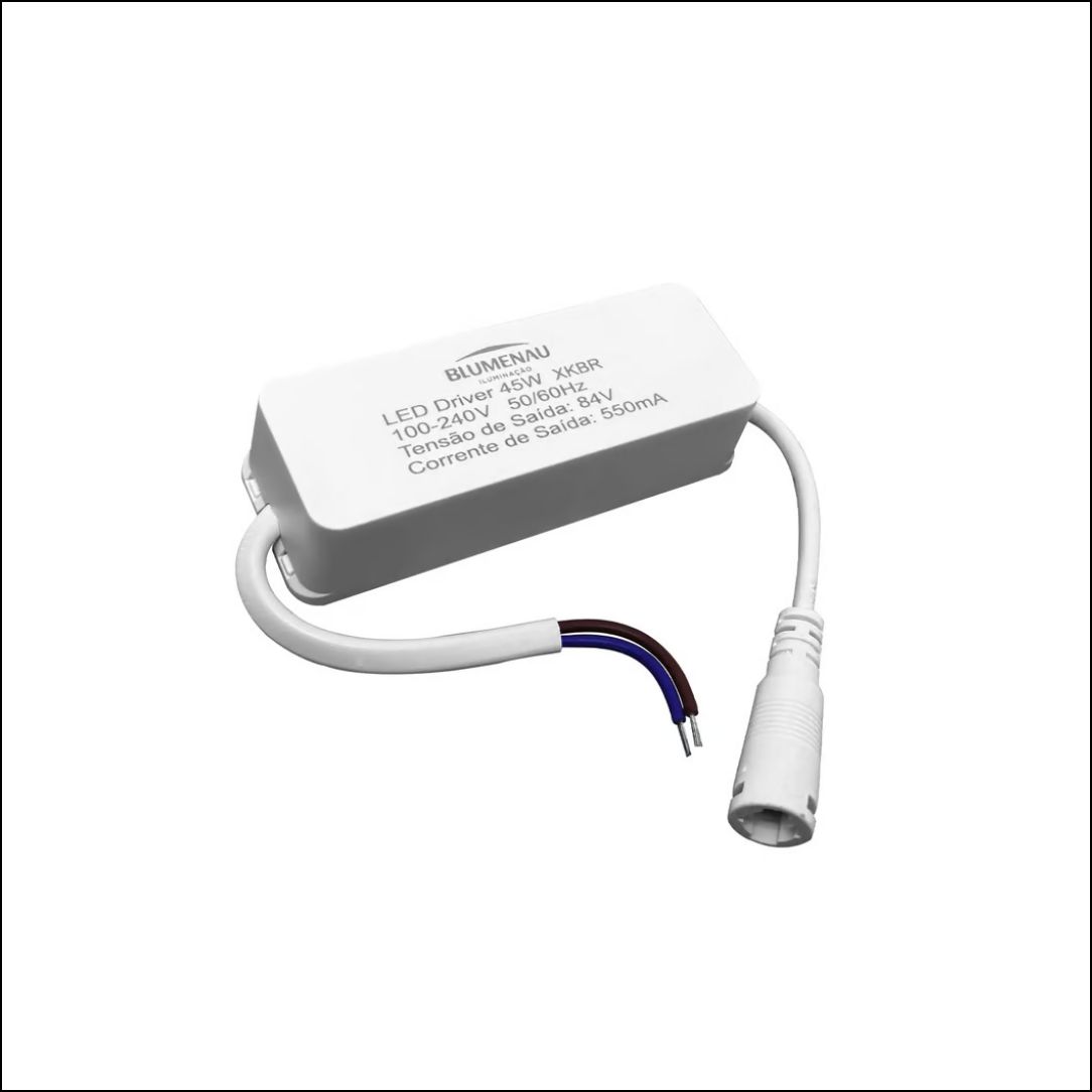 DRIVER P/PAINEL LED 45W ABS 80MM BIV BR - CÓDIGO: 15330004