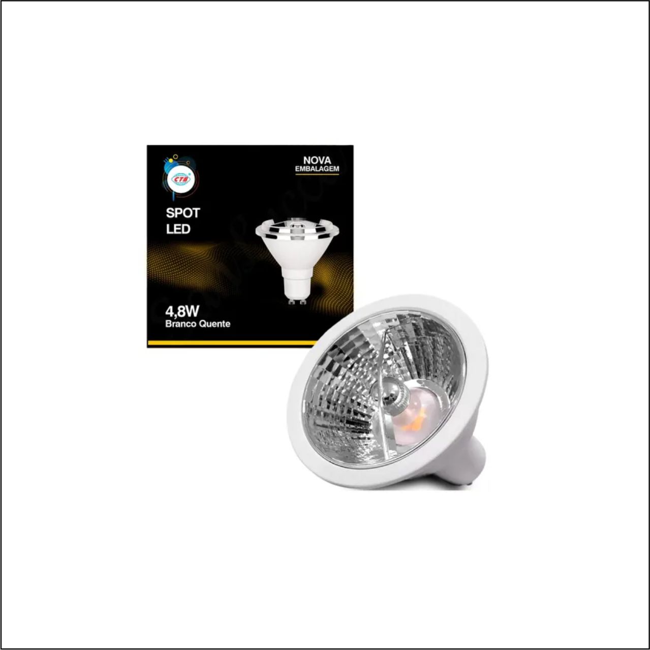 LÂMPADA AR 70 4.8W BCA FRIA 6500K - CÓDIGO: BLS-4.8W/SB-AR70 BF