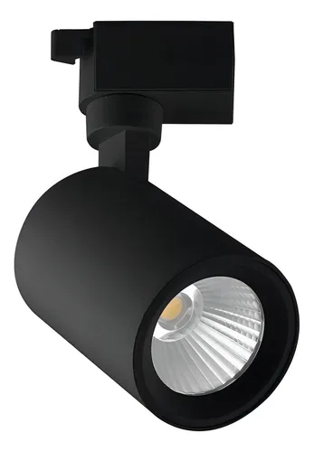 SPOT TRILHO 10W 3000K PRETO - CÓDIGO: 36823
