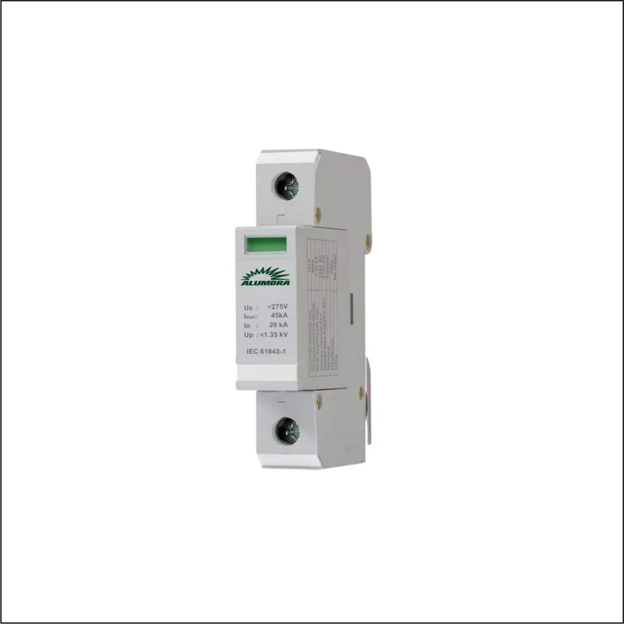 DISPOSITIVO PROTEÇÃO SURTO CLASSE II 20KA - CÓDIGO: 8661