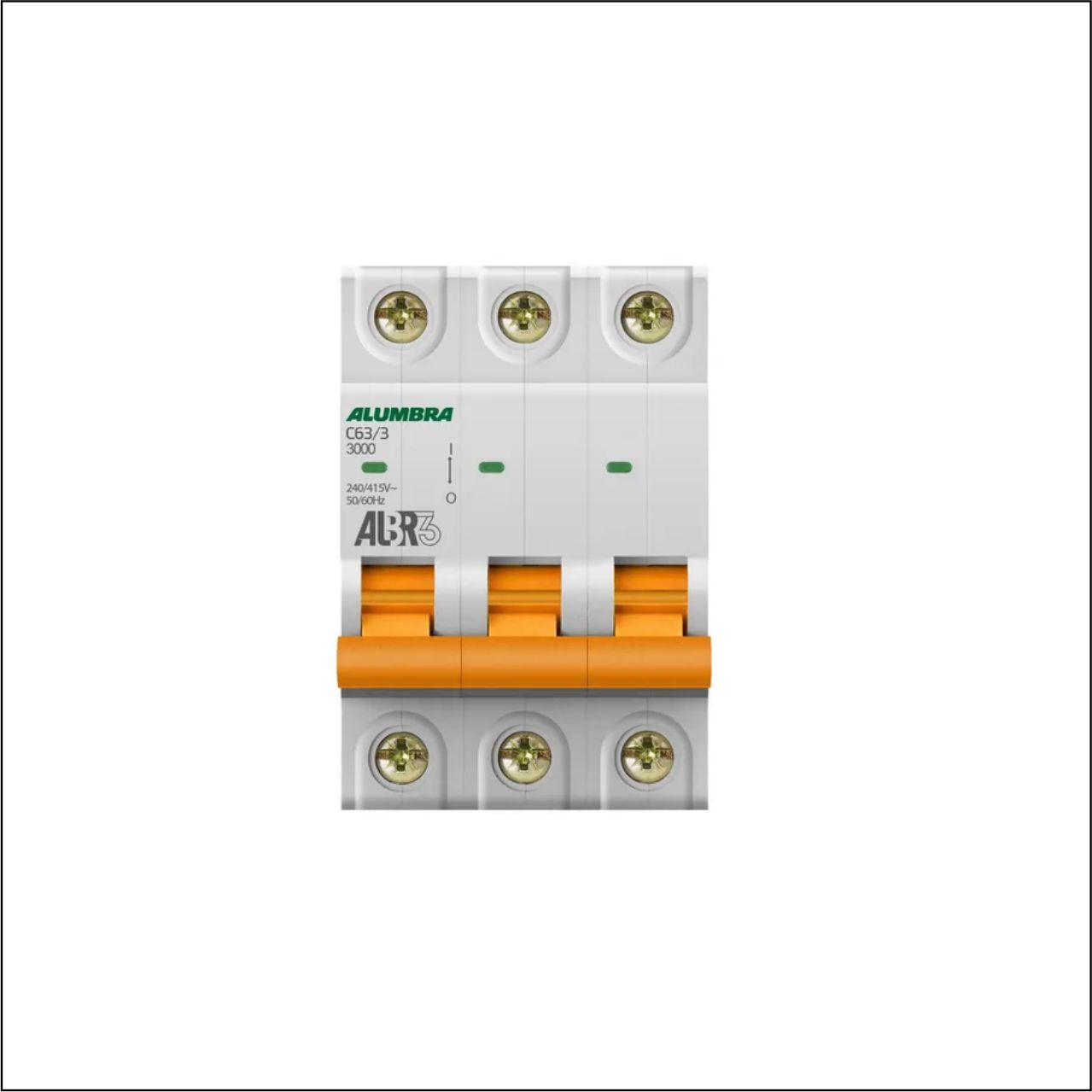 DISJUNTOR 3PX63A CURVA C ALUMBRA - CÓDIGO: 39448