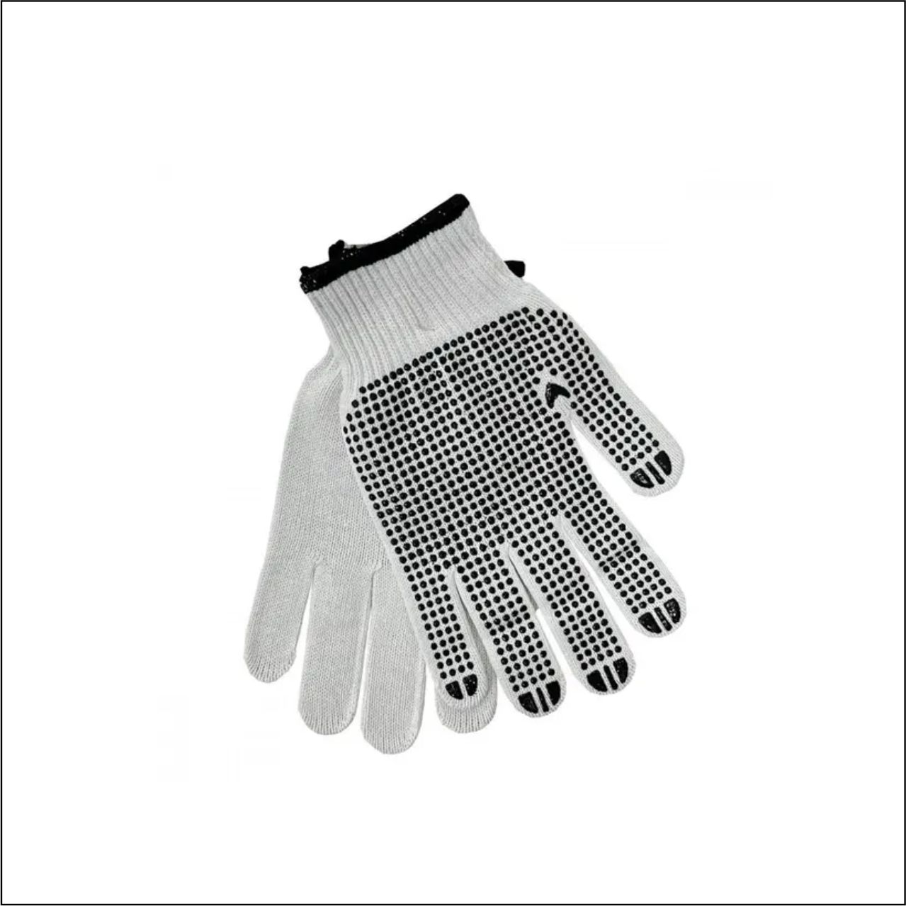 LUVA MALHA BRANCA PIGMENTADA - CÓDIGO: 7975