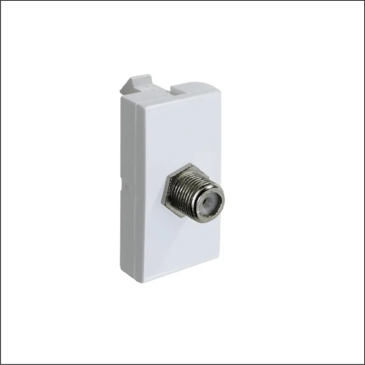 MOD TOMADA COAXIAL TV/SOM BR - CÓDIGO: 6030