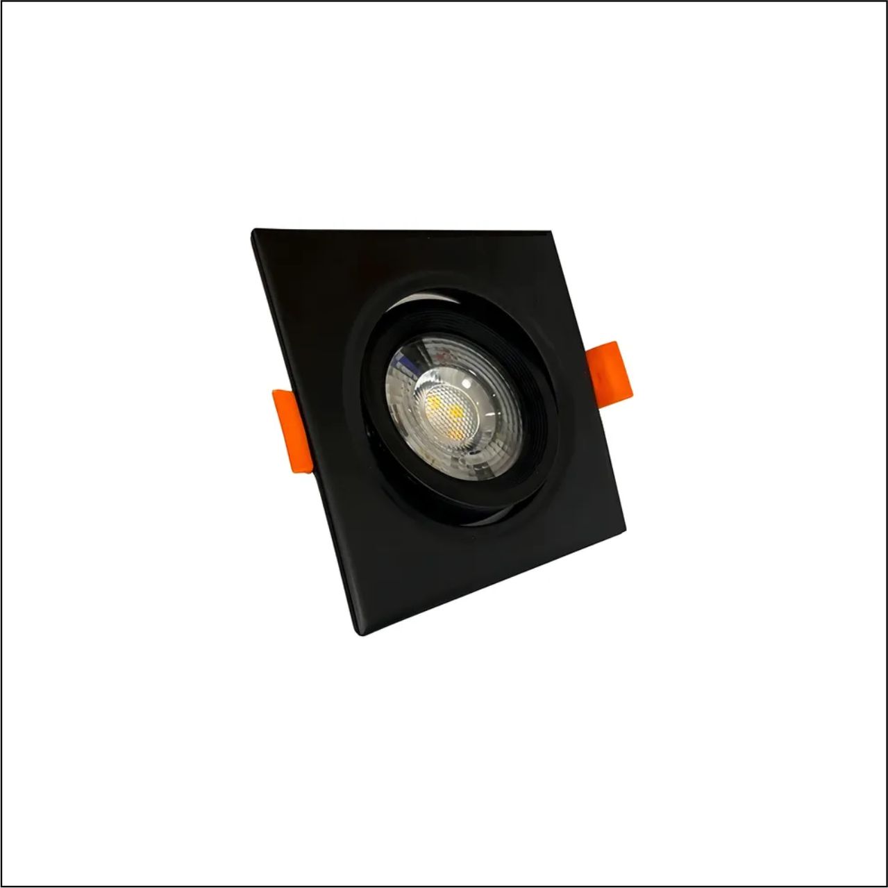 LUMINÁRIA LED DOWNLIGHT EMB QDR 5W PT/BN 4100K - CÓDIGO: BLDS-5CS PT/BN QD