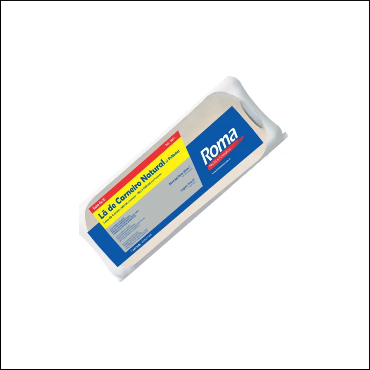 ROLO DE LA DE CARNEIRO 23CM 25MM - CÓDIGO: 280 0