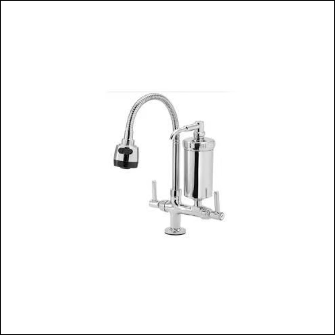 TORNEIRA CROMADA BICA MOVEL PARED SAIDA FILTRO C55 - CÓDIGO: 2172-55