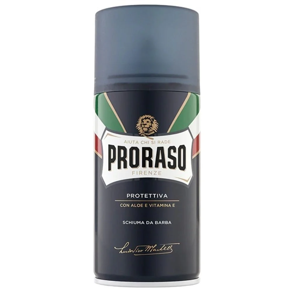 Proraso Blue Protettiva Shaving Foam Drėkinančios skutimosi putos 300ml
