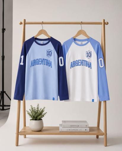 Remera Manga Larga Argentina 10