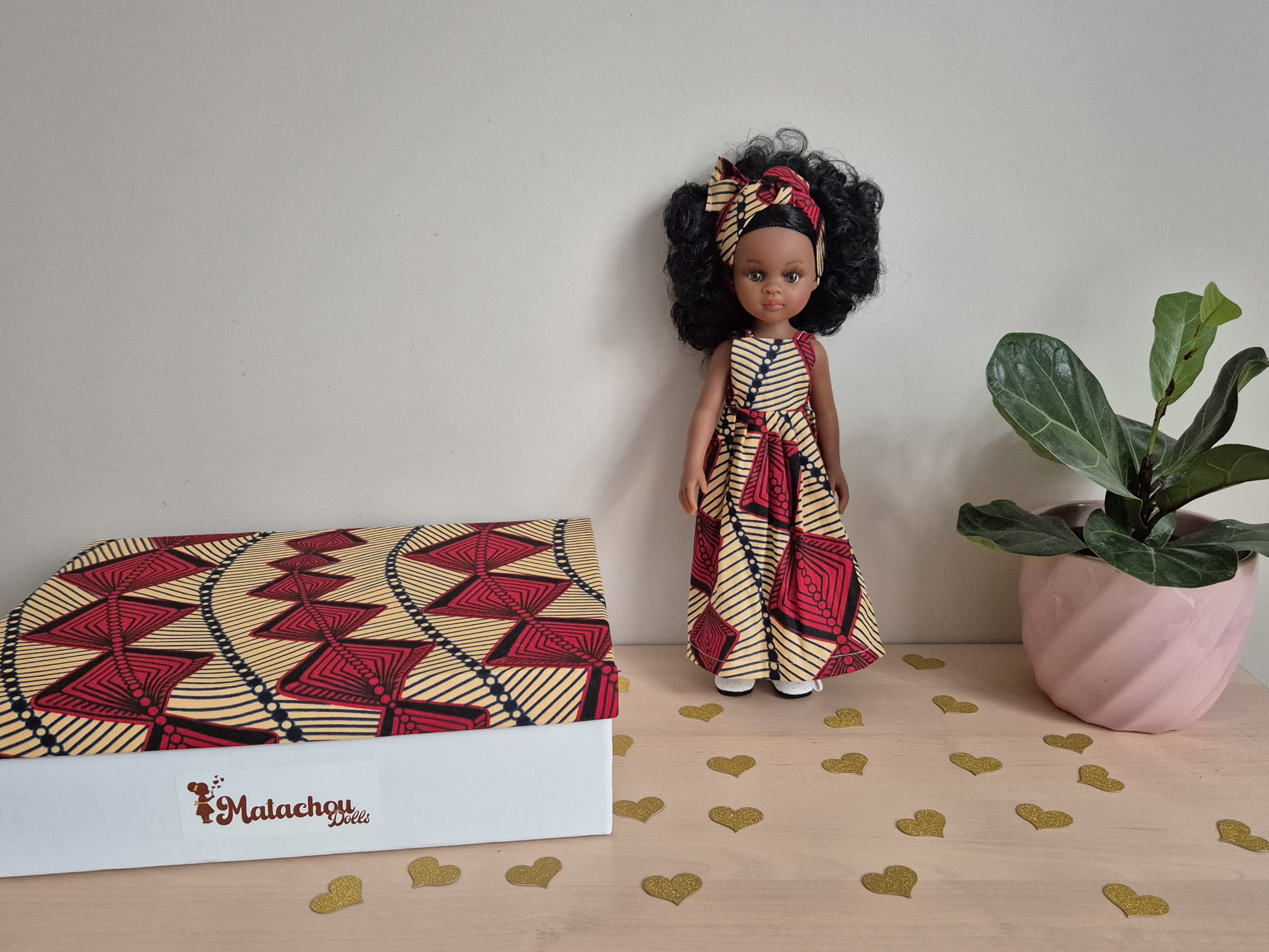 Poupée Malachou avec tenue africaine