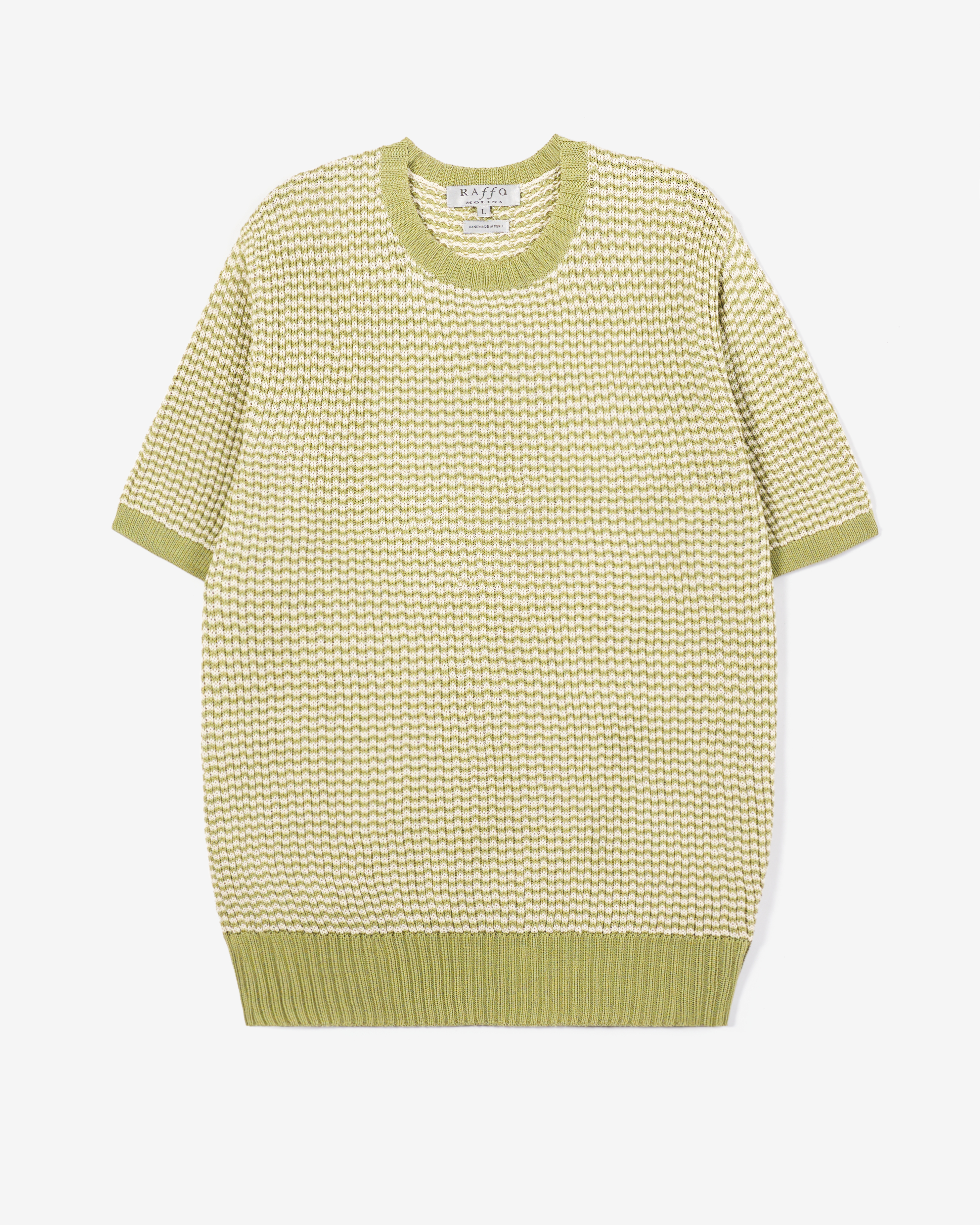 Men's Knitted Sweater Short Sleeve