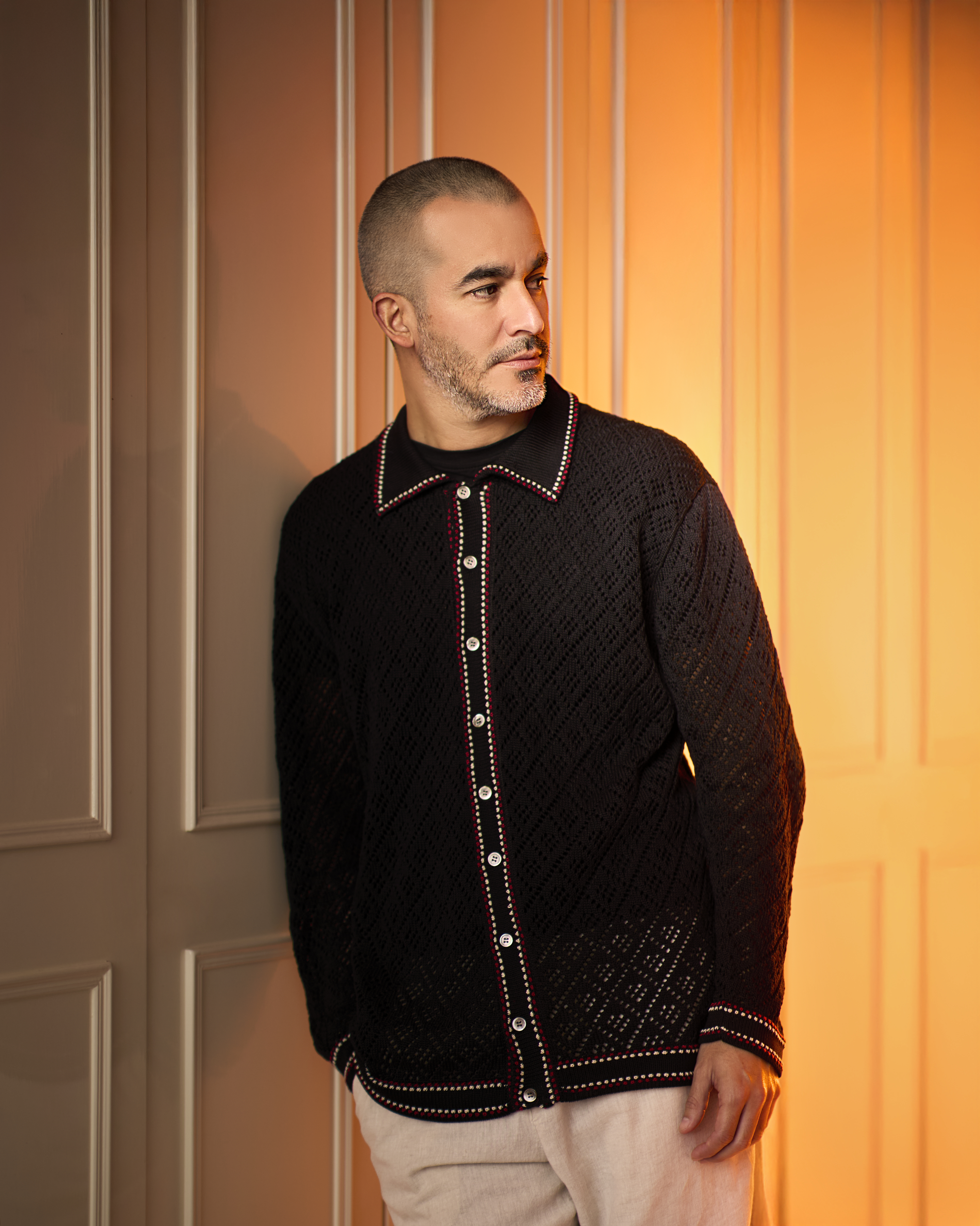Men's Black Cardigan