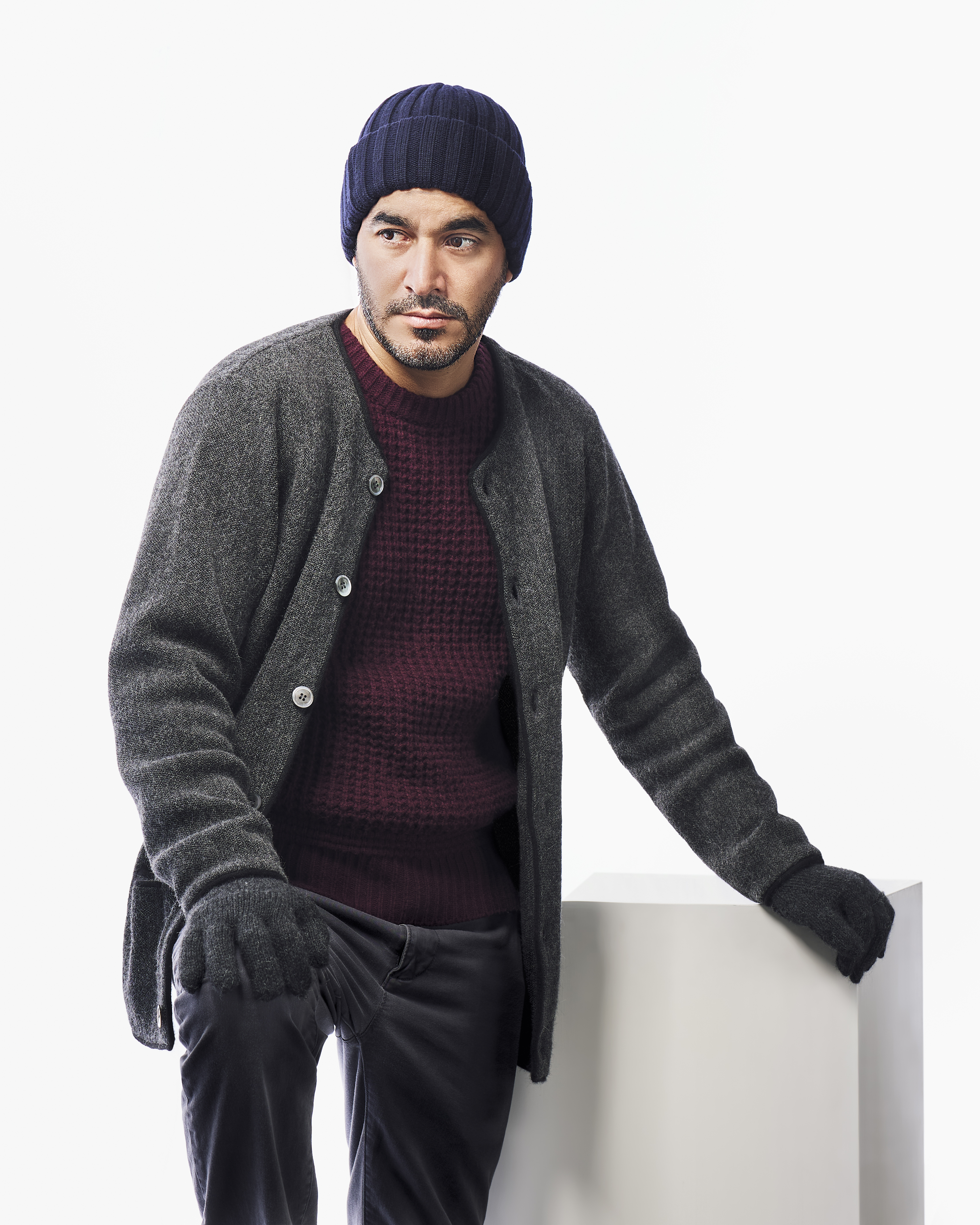 Men's Alpaca Links Cardigan