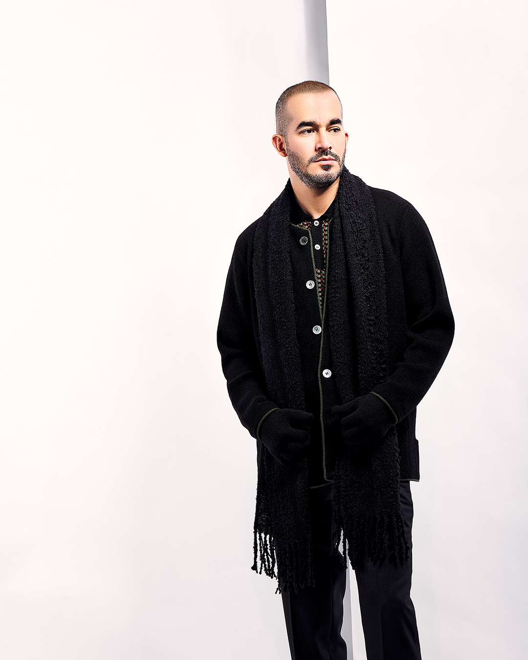 Men's Black Winter Coat