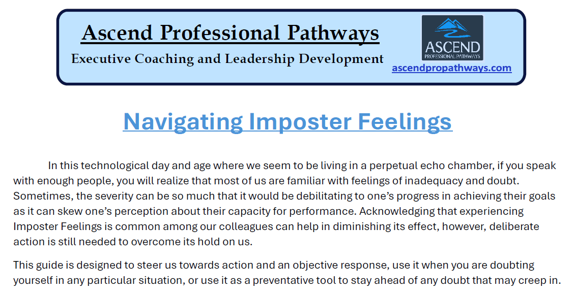 Navigating Imposter Feelings- Full Program
