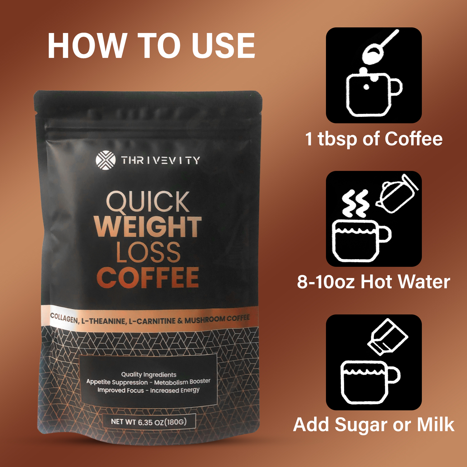 Thrivevity Quick Weight Loss Coffee Enhancer