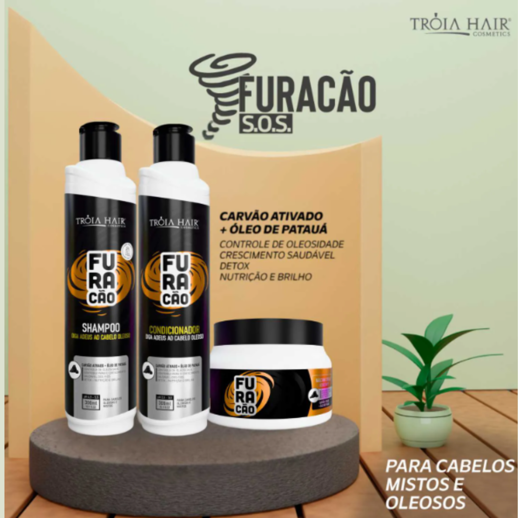 Kit Furacão Qatar Hair - Equilíbrio e Hidratação  850ml