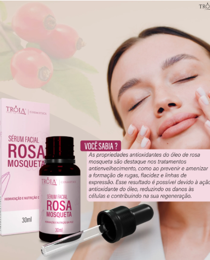 Sérum Facial Rosa Mosqueta - Troia Hair