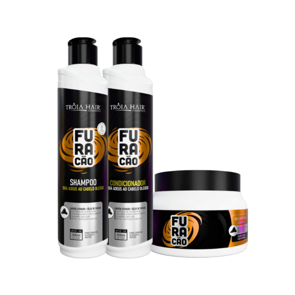 Kit Furacão Qatar Hair - Equilíbrio e Hidratação  850ml