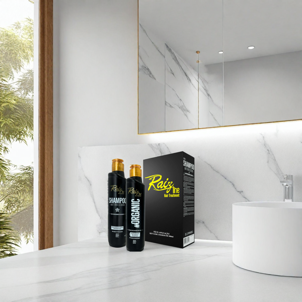Kit Progressiva Alisamento Semi-Definitivo Orgânico Raiz Line - 2x1000ml