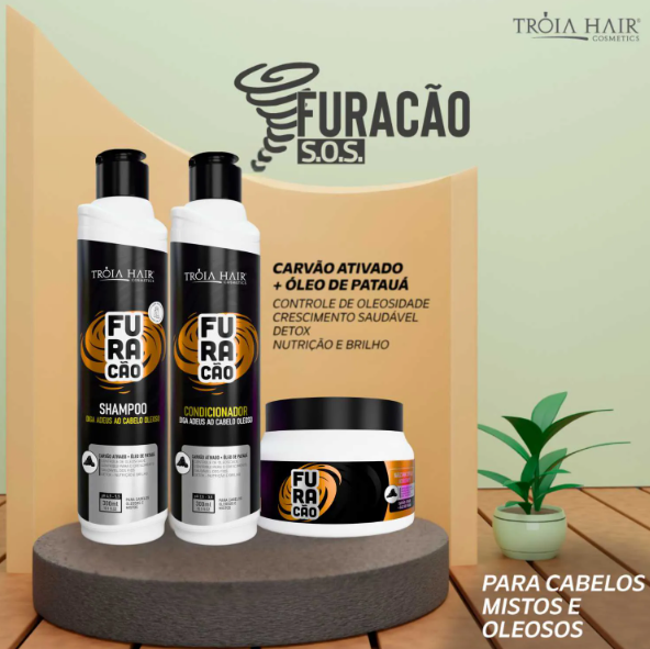 Máscara Furacão - Equilíbrio e Hidratação para Cabelos Mistos 250ml