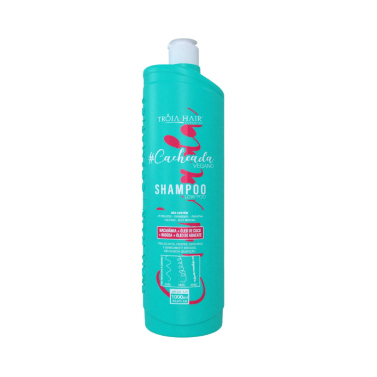 Shampoo Lowpoo - Linha Cacheada 1000ml - Troia Hair