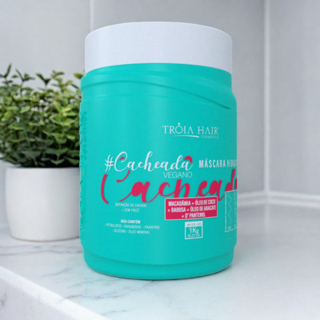 Máscara Hidratante Cacheada Vegana 1kg 