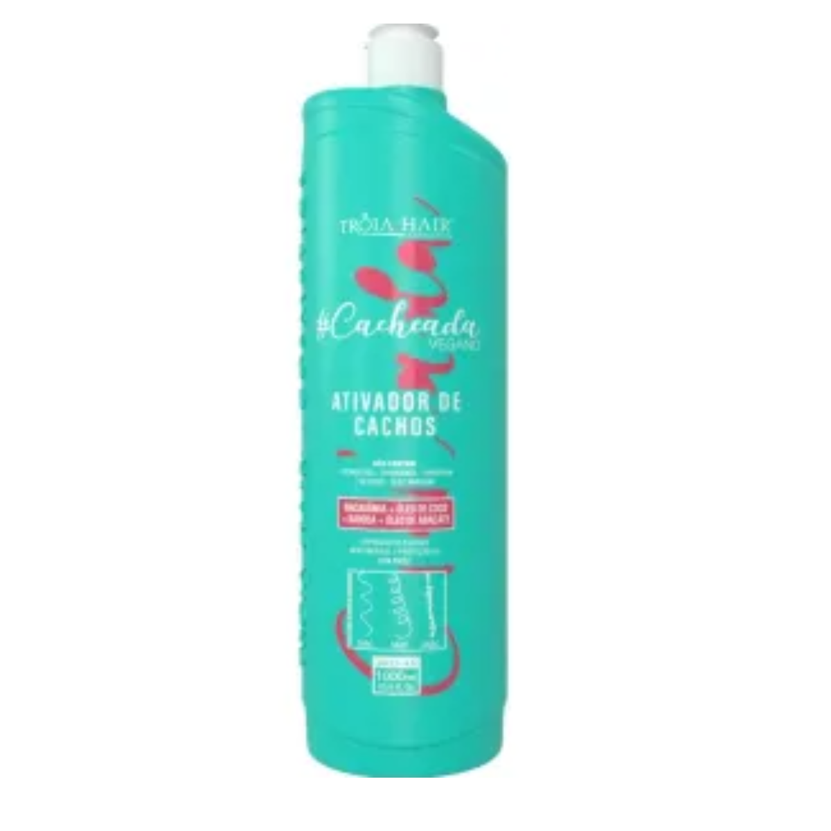 Ativador De Cachos Troia Hair Cacheada 1000ml Original
