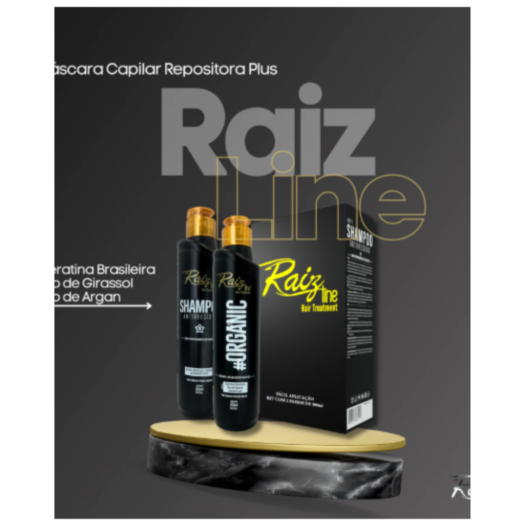 Kit Escova Progressiva Organic Raiz Line 300ml